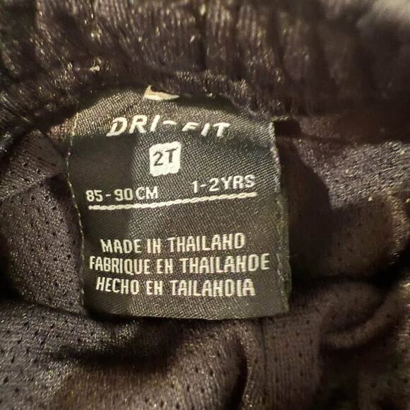 Adidas Boys TwoPiece Game Time Short Set w/Nike Shorts Boys 2T Black/Neon Yellow - Picture 6 of 9